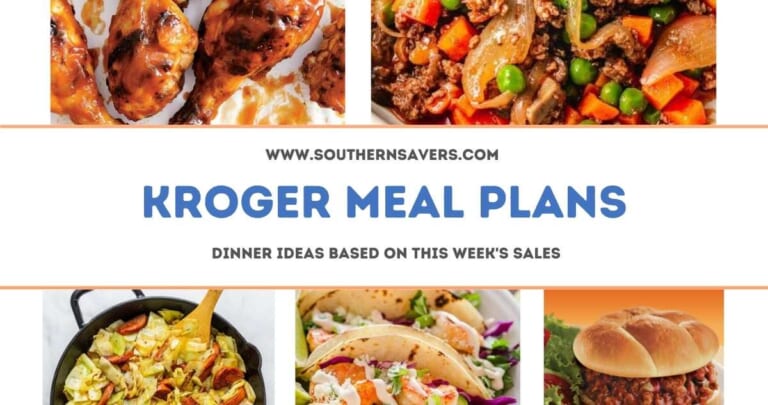 kroger meal plans 12/29