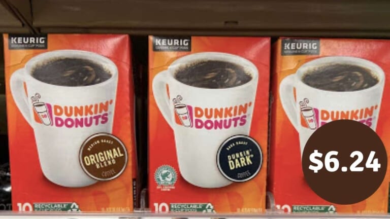 Dunkin Donuts Coffee Coupon | Makes Bagged Coffee or K-Cups $6.24