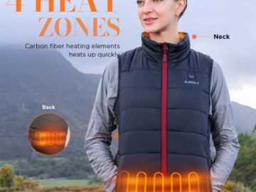  Stay Warm this Winter with this Must Have Women’s Heated Puffer Vest, Just $50.40 + Free Shipping!