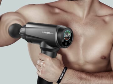 Today Only! Percussion Massage Gun with 10 Massage Heads $79.98 Shipped Free (Reg. $100) – 3K+ FAB Ratings!