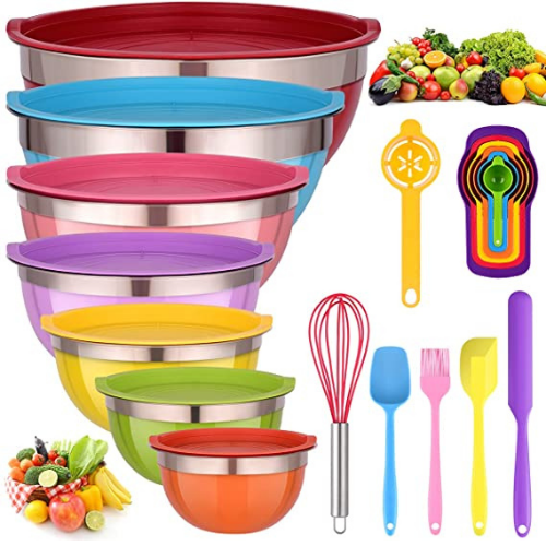 26 Pieces Utensils & Stainless Steel Mixing Bowls with Lids $29.69 After Code (Reg. $53.99) + Free Shipping