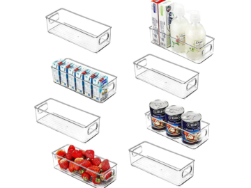 Set of 8 Refrigerator Organizer Bins