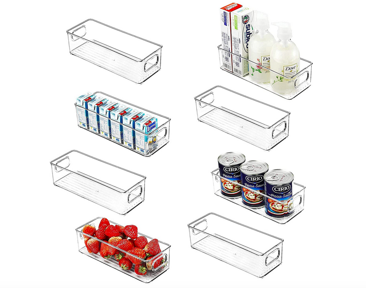 Set of 8 Refrigerator Organizer Bins