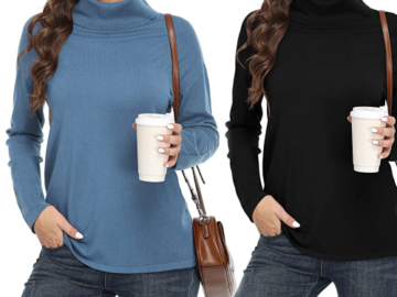 Keep Warm and Comfy All Day Long in this Must Have Turtleneck Sweater Just $18.84 + Free Shipping!