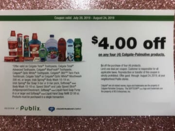 New Colgate-Palmolive Publix Coupon Valid Through 1/23