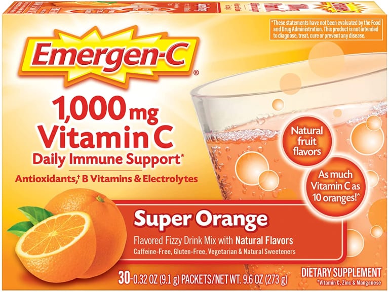 60 Packets Emergen-C 1000mg Vitamin C Powder as low as $4.62 Shipped Free (Reg. $24.22) – $0.15/Packet + Buy 2, save 50% on 1