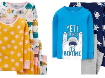 Carters 4-Piece Cotton PJs for $4.49