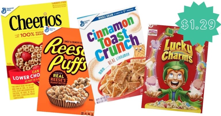 $1.29 General Mills Cereal | Kroger Mega Deal