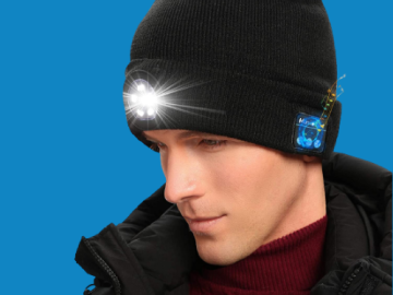 Headlamp Bluetooth Beanie Hat $14.39 After Code (Reg. $23.99) | 2 Colors