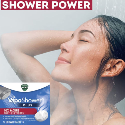 12 Count Vicks VapoShower Plus Shower Bomb Tablets with Eucalyptus and Menthol as low as $17.49 Shipped Free (Reg. $20)  – $1.46 each, Contains Essential Oils