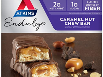 TWO 5 Pack Atkins Endulge Treat Caramel Nut Chew Bars as low as $6.87 Shipped Free (Reg. $17.98) | 69¢/Bar – Save 50% on 1 when you Buy 2 Offer!