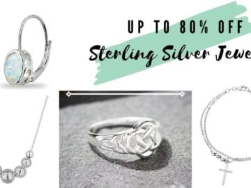 Save Up To 80% On Sterling Silver Jewelry