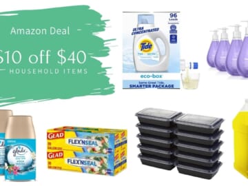 Amazon | $10 Off Of $40 Household Items