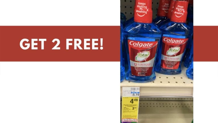 Get 2 Bottles of Colgate Mouthwash FREE!