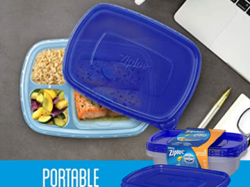 2 Pack Ziploc Divided Meal Prep Container $2.37 Shipped Free (Reg. $4.09) | $1.19/Container