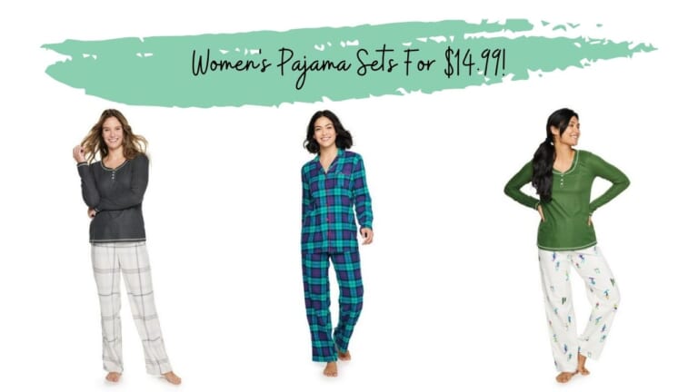 Kohl’s | Women’s Pajama Sets For $14.99