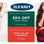 Old Navy | 30% Off Entire Purchase