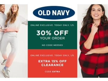 Old Navy | 30% Off Entire Purchase