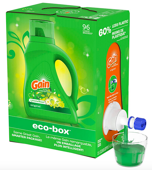 Gain Liquid Laundry Detergent Soap Eco-Box