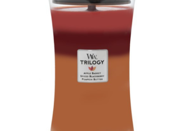 WoodWick Trilogy Autumn Harvest Large Hourglass Candle $13.75 (Reg. $28.48)