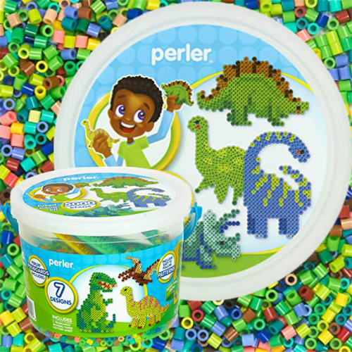 Perler 5004-Piece Dinosaur Craft Bead Bucket Activity Kit $9.99 (Reg. $15.99) – FAB Ratings! 780+ 4.7/5 Stars!