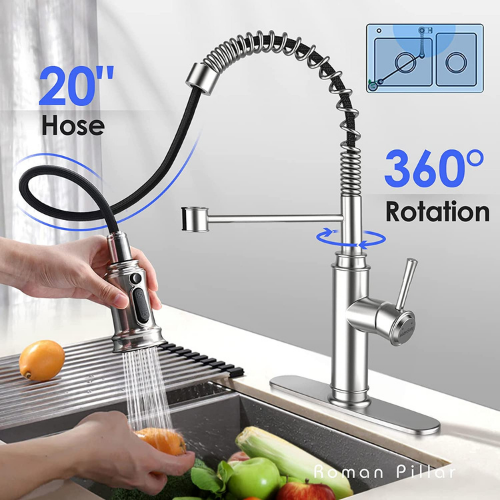 Spring Kitchen Sink Faucet with 3 Modes $39.99 After Code (Reg. $85.99) + Free Shipping