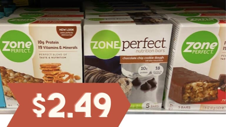 $2.49 ZonePerfect Bar 5-Packs | Kroger Mega Deal