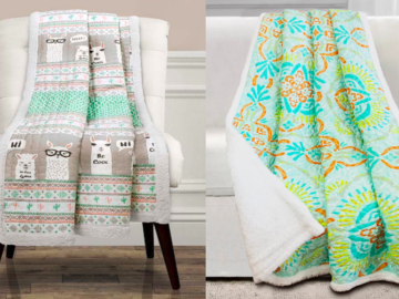 Gorgeous Throws only $19.99 & under + Exclusive Extra 10% off!