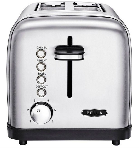 Bella - Classics 2-Slice Wide-Slot Toaster