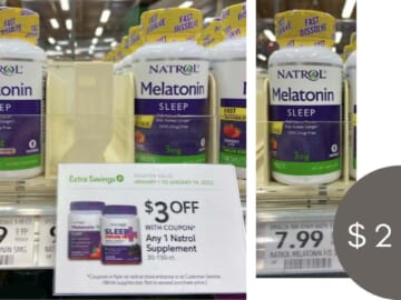 $2.99 Natrol Melatonin | Save $5 at Publix