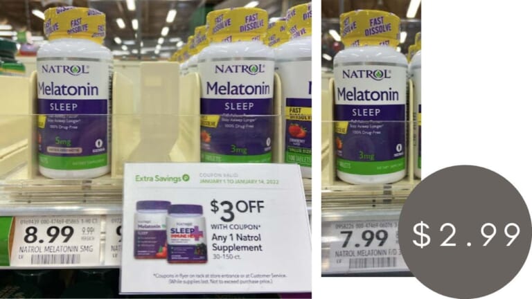 $2.99 Natrol Melatonin | Save $5 at Publix