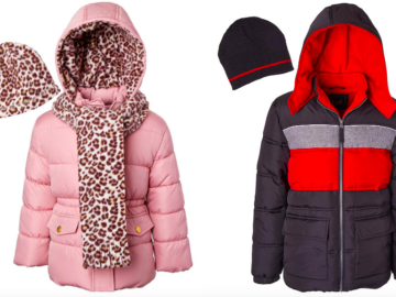 Kid’s Puffer Coats only $15.99 + shipping!