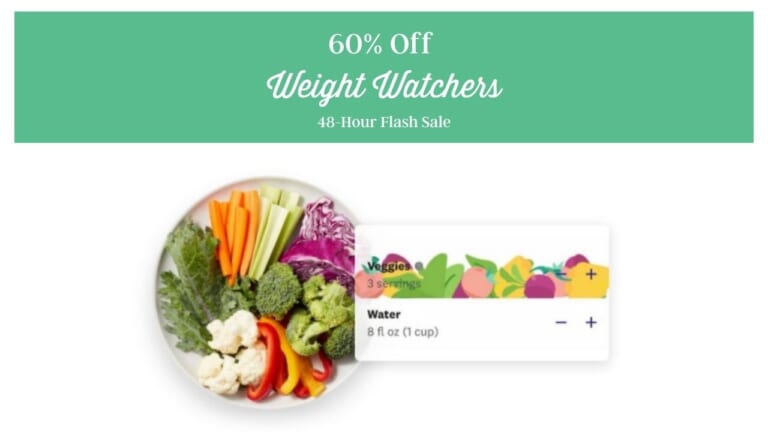 Weight Watchers 60% Off Flash Sale