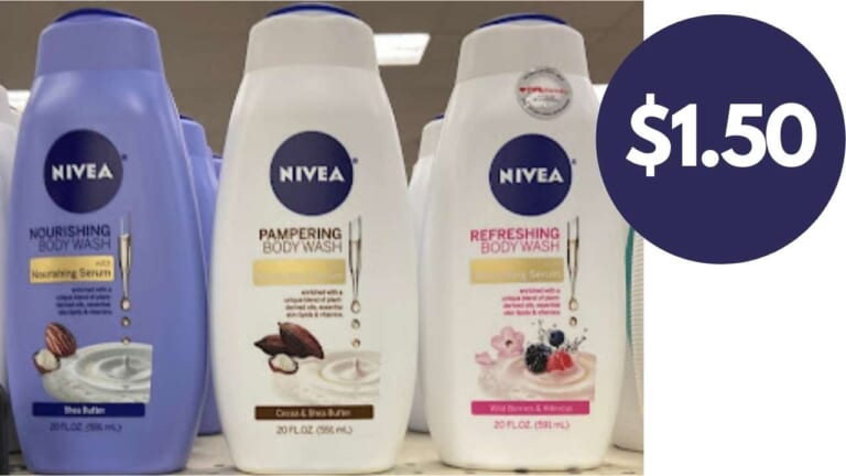 $1.50 Nivea Body Wash at Walgreens