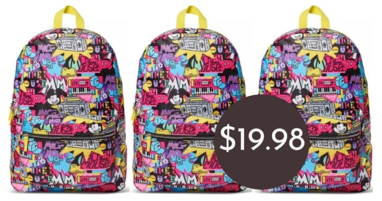 Mickey Mouse Disney Artist Series Backpack for $19.98