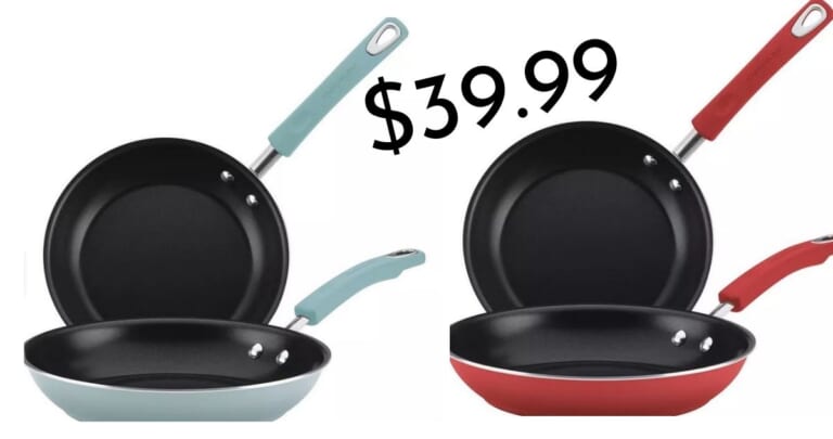 Rachael Ray 2-Piece Skillet Set for $39.99