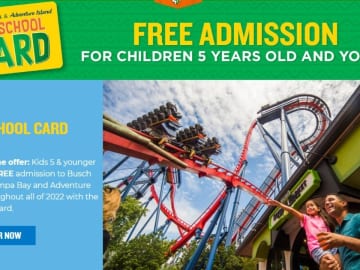 Free Preschool Entry To Busch Gardens & SeaWorld