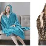 Plush Hooded Throw with Pockets for $8.88