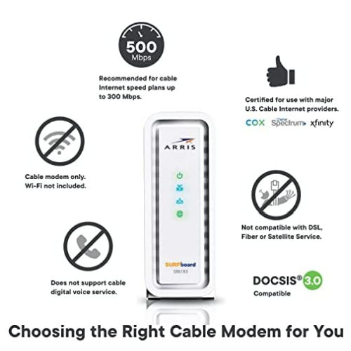 Today Only! ARRIS Surfboard Cable Modem $54.99 Shipped Free (Reg. $80+) + More ARRIS Networking Products