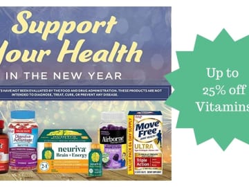 Amazon | Up To 25% Off Select Vitamins