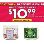 Bath & Body Works | $10.99 3-Wick Candles