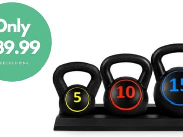 3-Piece Kettlebell Set For $39.99 Shipped