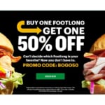 Subway | B1G1 Free Footlong Subs