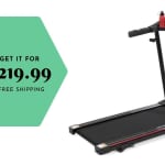 Folding Treadmill For $219.99 Shipped