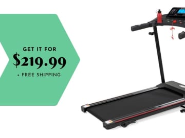 Folding Treadmill For $219.99 Shipped