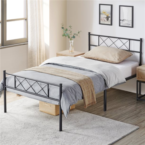 Upgrade your Bedroom with this Simple Yet Elegant Metal Bed, As Low As $83.98 + Free Shipping!