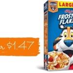 Kroger eCoupon | Get 5 Boxes of Kellogg’s Large-Size Cereal for $1.47