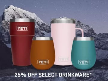 YETI | 25% Off Tumblers and Mugs