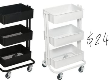 Simply Tidy 3-Tier Rolling Cart for $24.99