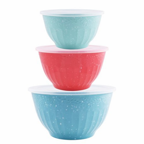 The Pioneer Woman 6-Piece Cheerful Juliette Melamine Serving Bowl Set $14.88 (Reg. $17.42)